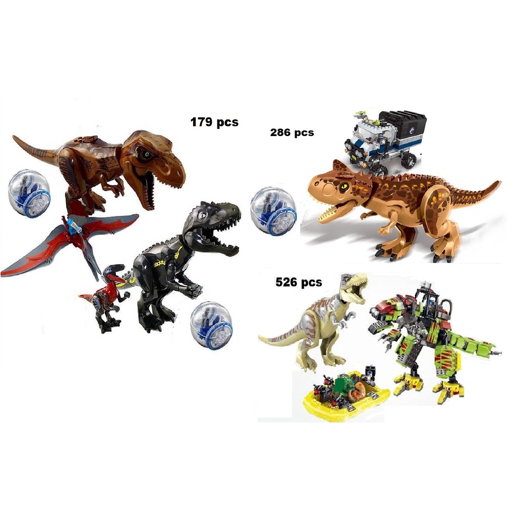 Dinosaurus Set Mainan Anak Balok Susun