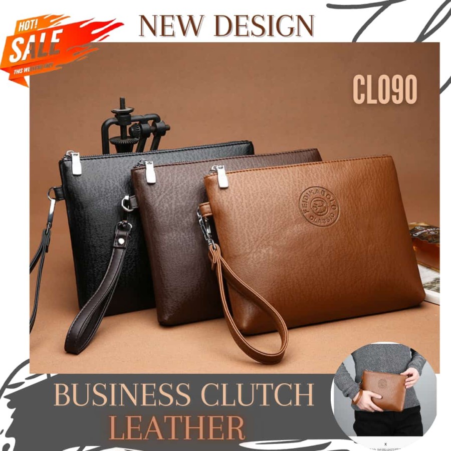 Clutch import Casual Style pria Multifungsi Murah Pouch Bag M6B7 Fashion dompet besar Simple waterpr