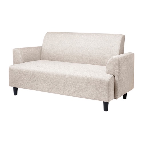 BILLESHOLM Sofa 2 dudukan, krem muda