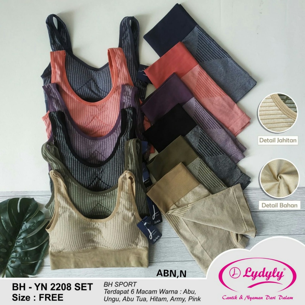 (Set Sport) Lydyly 2208 Sport Bra Busa | Bra Olah Raga Fitness Senam Gym |mc