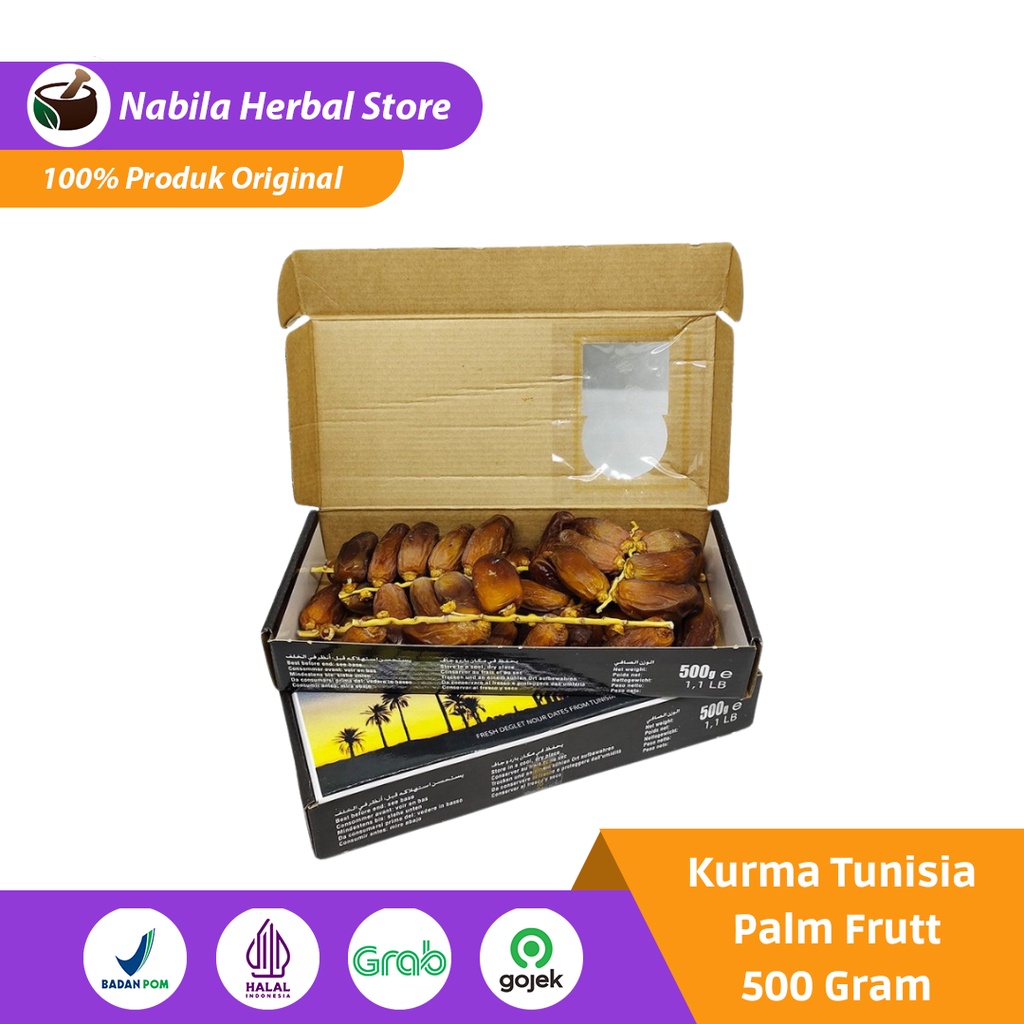 

Tunisia Dates - Kurma Tunisia Palm Frutt - 500 Gram