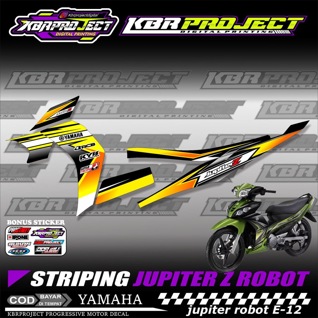 JUPITER Z ROBOT 2003  STIKER MOTOR KEREN Stiker Striping JUPITER Z ROBOT 2003 Lis Variasi Stiker Mot