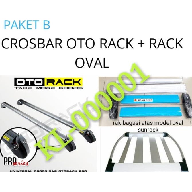 Paket Komplit Roof Rak Bagasi Atas Mobil+Kaki Rak Oto Rack New Xenia