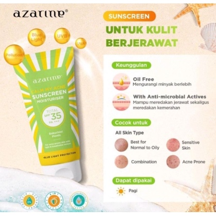 Azarine Sunscreen Calm My Acne