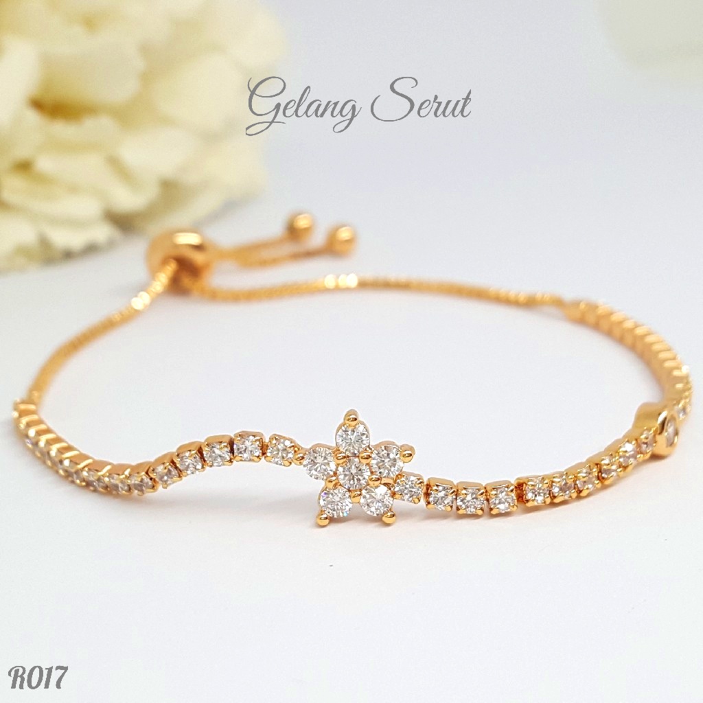 PGX Gelang Tangan Xuping Wanita Perhiasan Lapis Emas Aksesoris Fashion Premium - R017