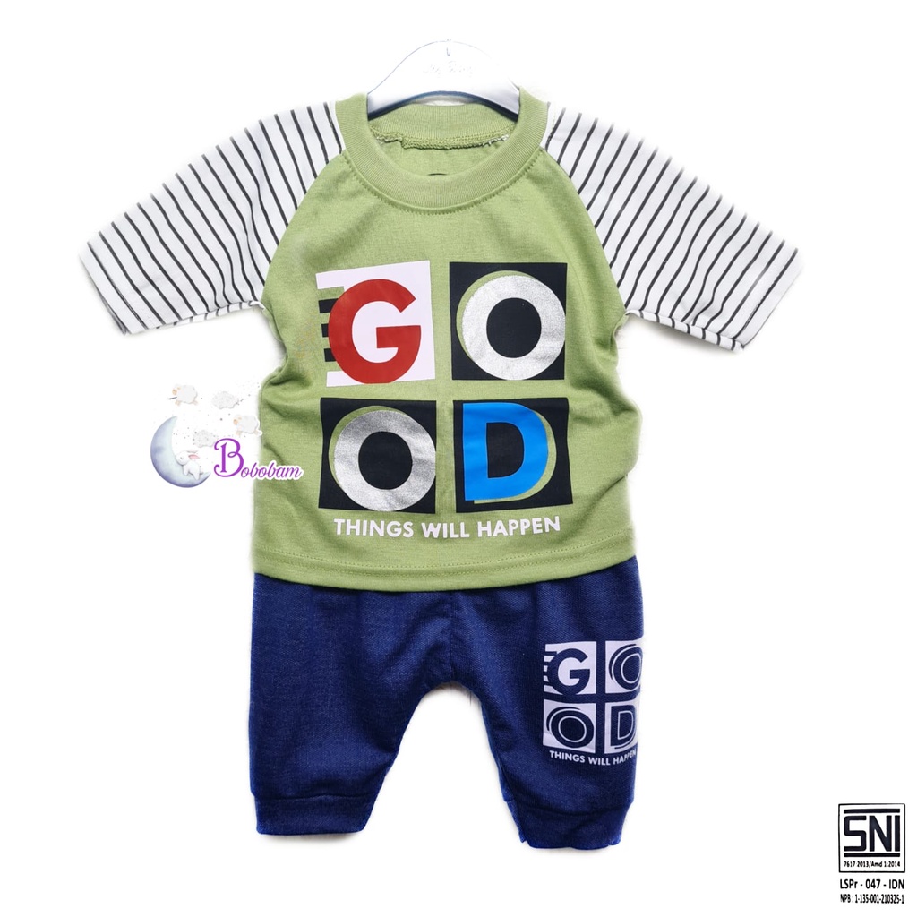 BOBOBAM BAJU BAYI LAKI LAKI SETELAN ANAK COWO LUCU STELAN COWOK 6 12 BULAN KEREN TRENDY KEKINIAN SEPEREMPAT GOOD