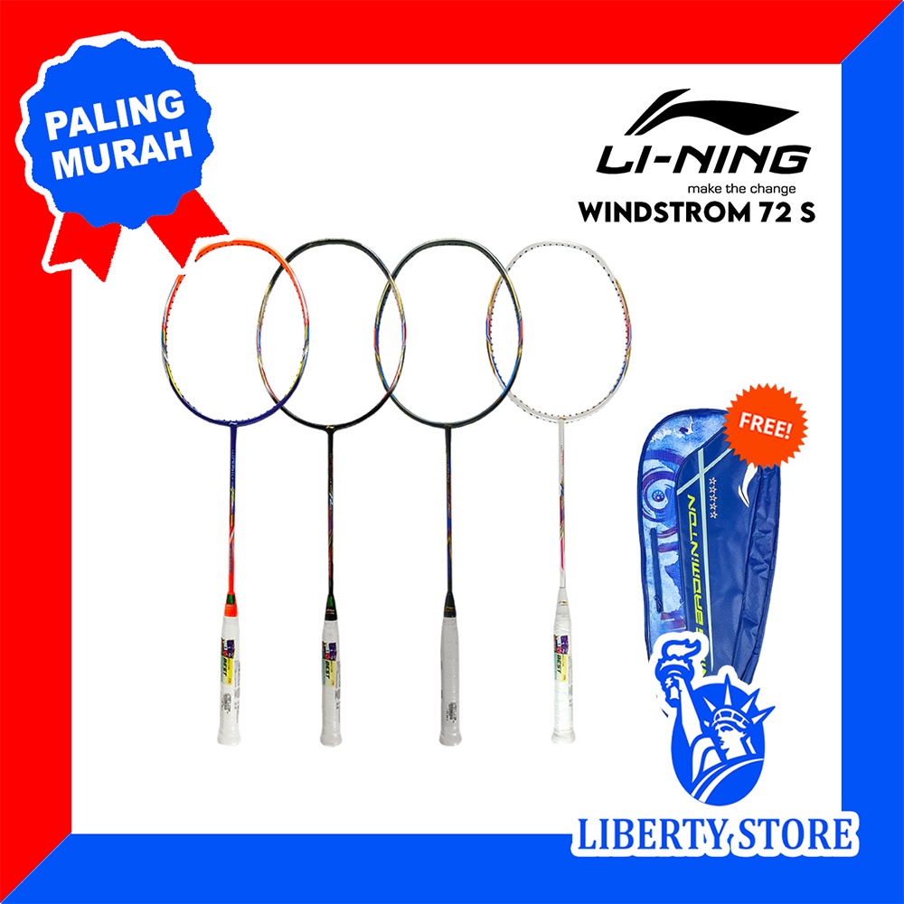 Raket Badminton ORIGINAL LINING WINDSTORM 72S + TAS