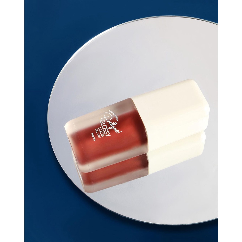 (RM) Marshwillow Pretty Me Glossy Look Gel Tint By Natasha Wilona / LIP TINT GLOSSY WATERPROOF GEL TINT MARSHWILLOW