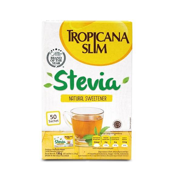 Promo Harga Tropicana Slim Sweetener Stevia 50 pcs - Shopee