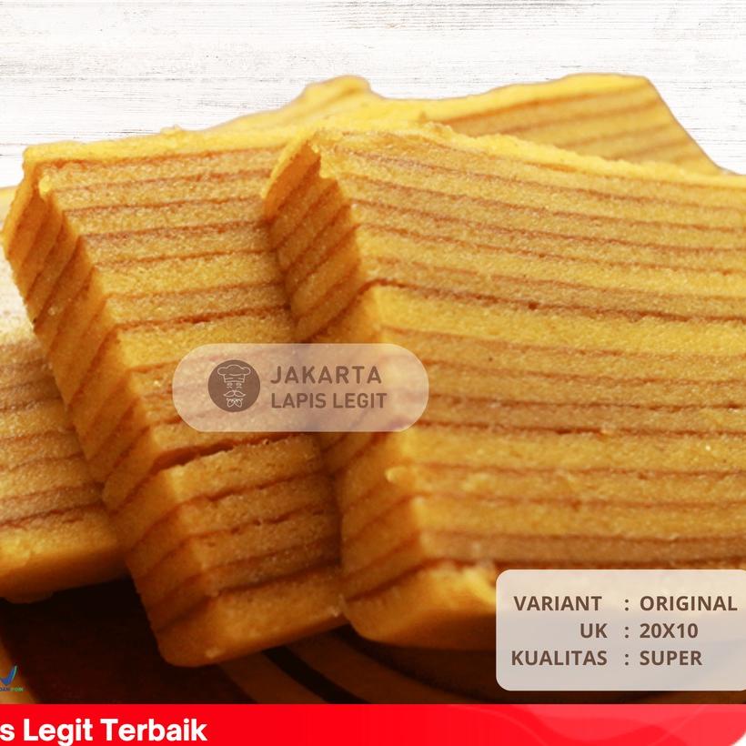 

✫ KUE LAPIS LEGIT Original SUPER WISMAN 100% Halal 20x10 Polos ✳