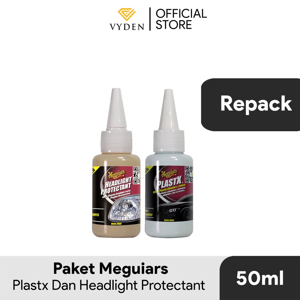 MEGUIARS Plastx dan Headlight Protection 50ml ECER Perawatan Lampu Kusam Menguning Buram MURAH