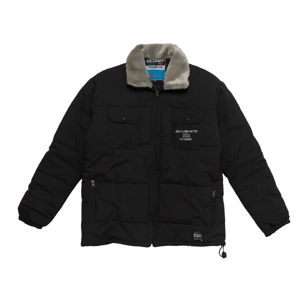 Bullshirt - Jaket Outdoor Puffer Collar - Eskimo Hitam