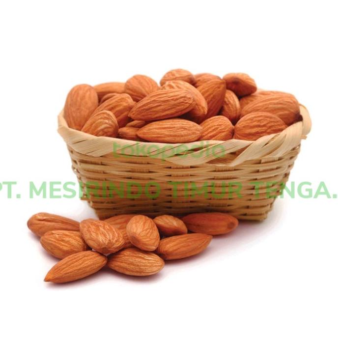 

kacang almond panggang 1 kg Premium - roasted almond 1000 gram diamond