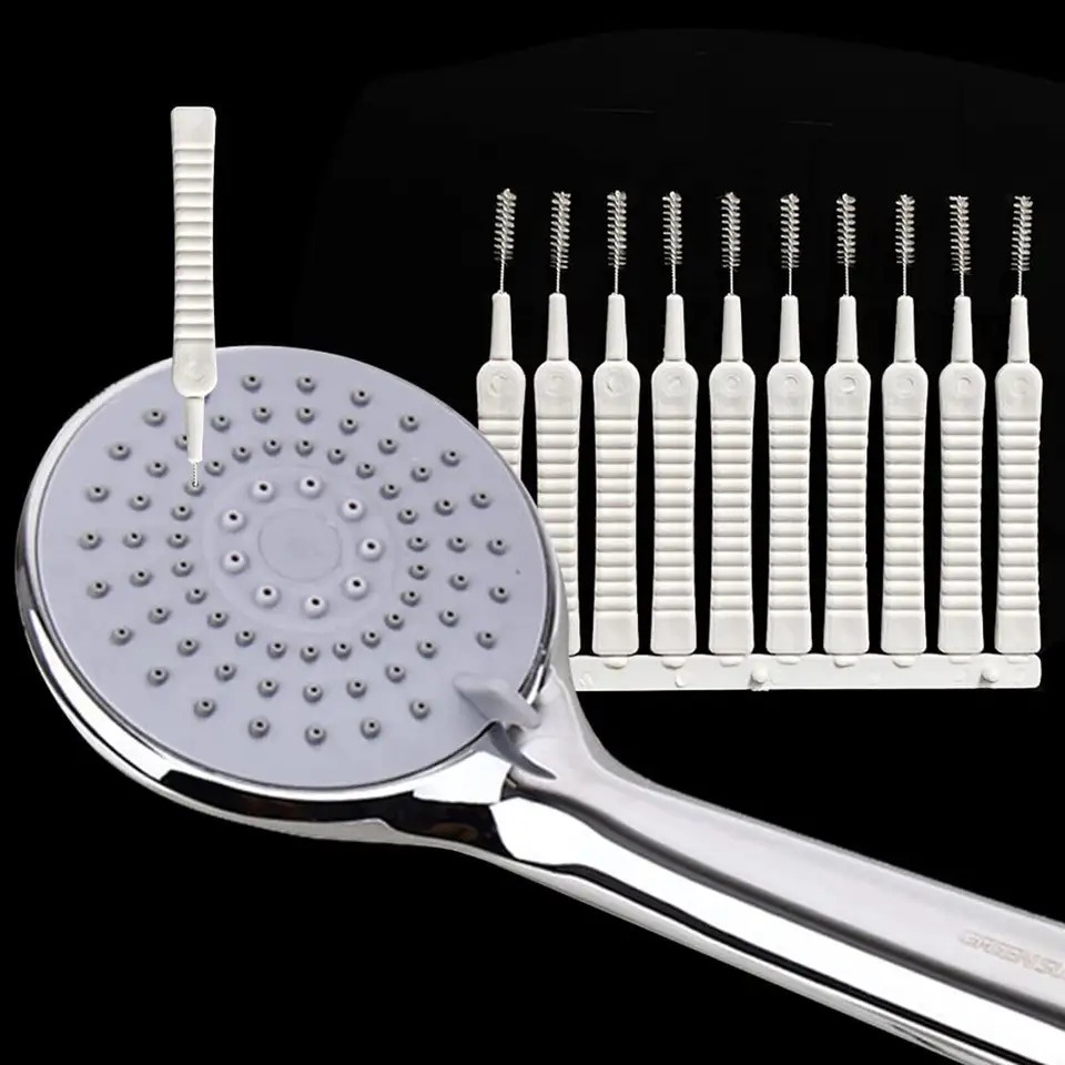 Sikat Mini 10 Pcs Pembersih Shower Head Dot Konektor Sikat Pembersih Kotoran Lubang HP Kepala Shower Multifungsi  TERMURAH TERLARIS