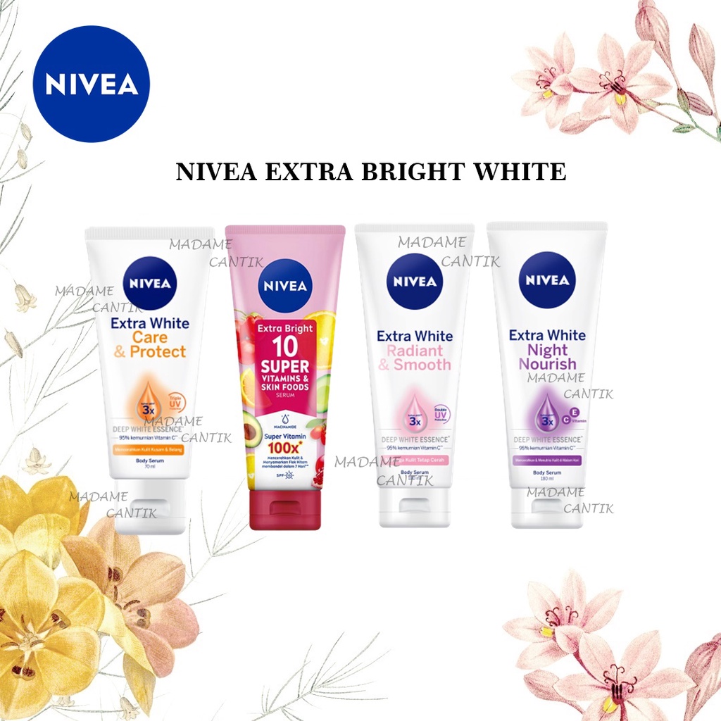 ✿ MADAME ✿ NIVEA EXTRA WHITE BODY SERUM - BODY SERUM UV SPF 15 BPOM ORIGINAL