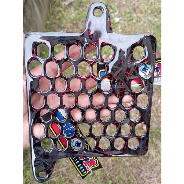 cover radiator vario 160 karbon kevlar forged merah rainbow hrc radiator vario 160 carbon kevlar for