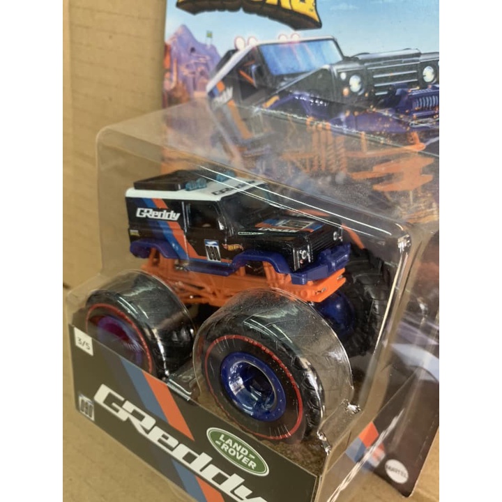 Hotwheels Monster Trucks Land Rover Defender 90 Greddy