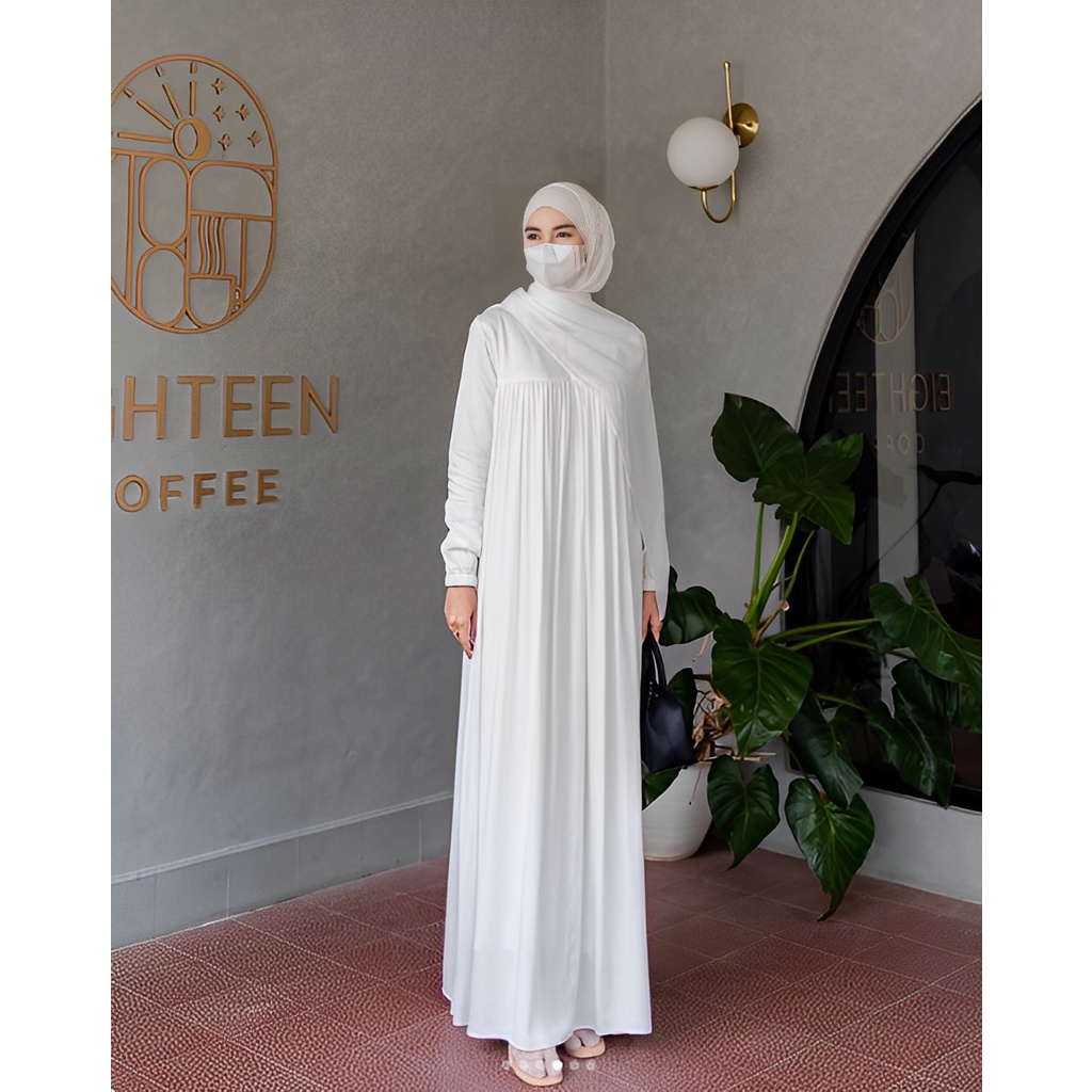 GF02 ~ IZMA MAXI BUSUI FRIENDLY | WANITA KEKINIAN GAMIS TERBARU 2023 BAHAN RAYON TWILL SIZE S M L XL