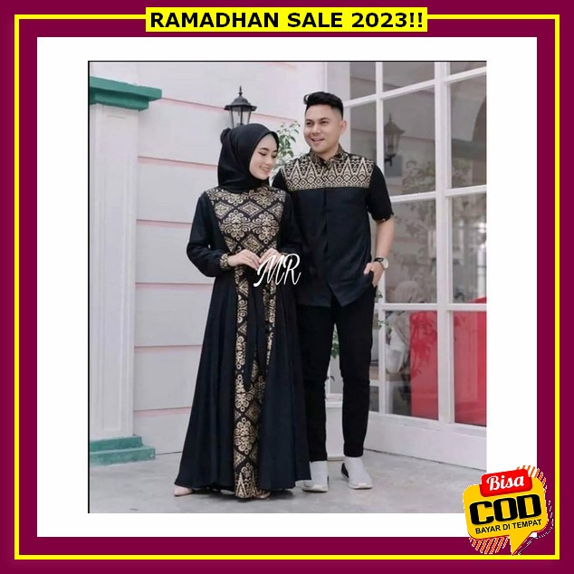 Ready Stock - Baju Tenun Couple Naomi Tenun Kondangan Prewedding Bahan Katun Kebaya Batik Pasangan S