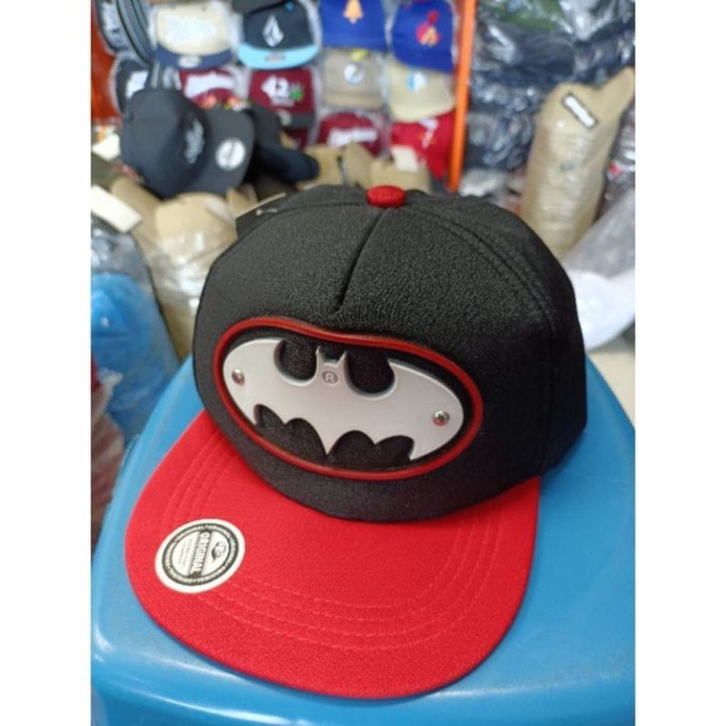 Topi Snapback Anak Laki Laki Logo BATMAN Bisa bayar di tempat