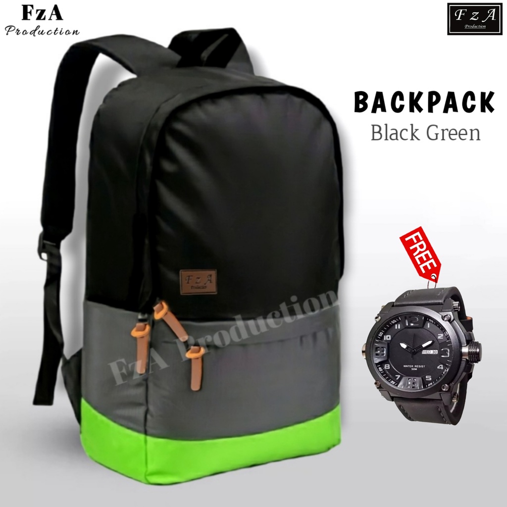 FzA Official -  Ransel Gendong Laptop Distro Tas Ransel Pria Wanita Tas Punggung Laptop Kerja Sekolah Tas Backpack Original - BGQS