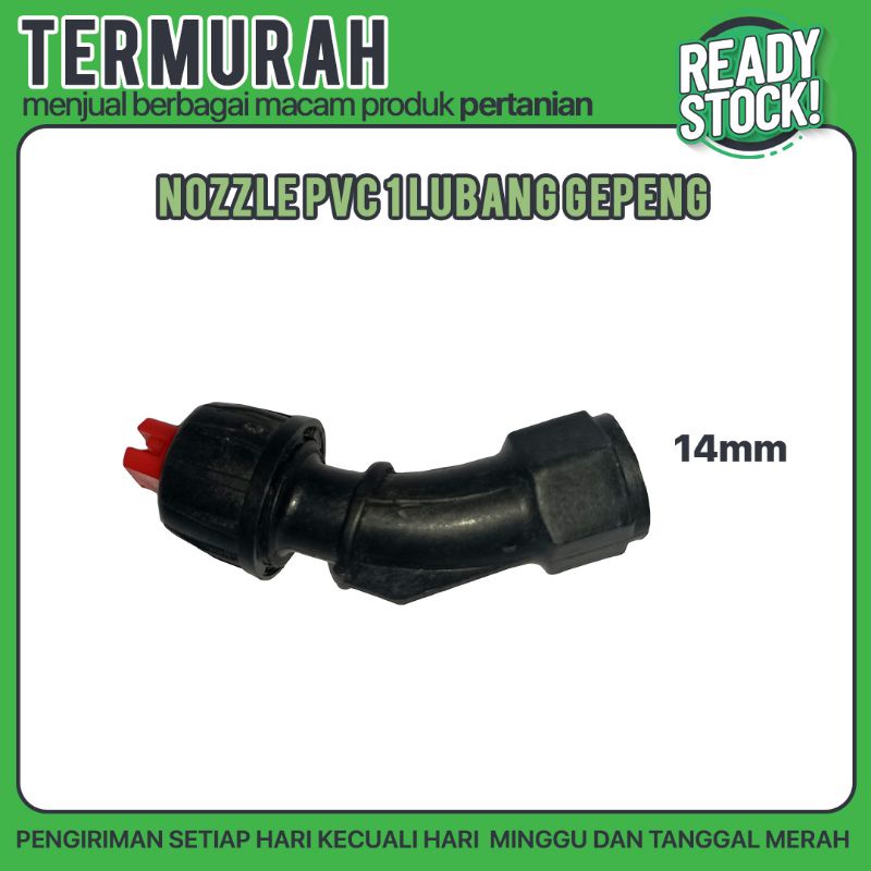 NOZZLE PVC 1LUBANG GEPENG ( nosel spuyer nozzle sprayer )