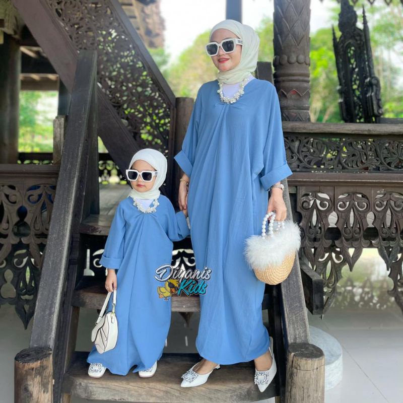 NAJWA KAFTAN- Kaftan ibu dan anak bahan crincle airflow