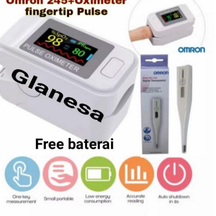 ♝ Pulse oximeter fingertip akurat OXYMETER Termometer omron ✼