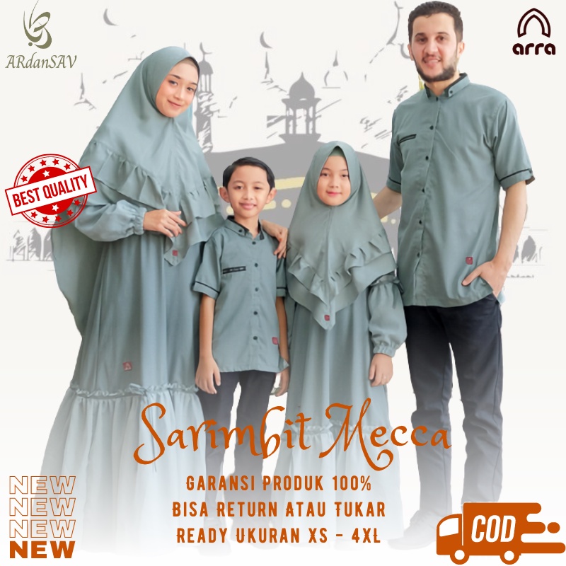 Sarimbit 2024 Terbaru Gamis Couple Pasangan Baju Couple Keluarga Gamis Jumbo ld120 ld 130 Lebaran 20