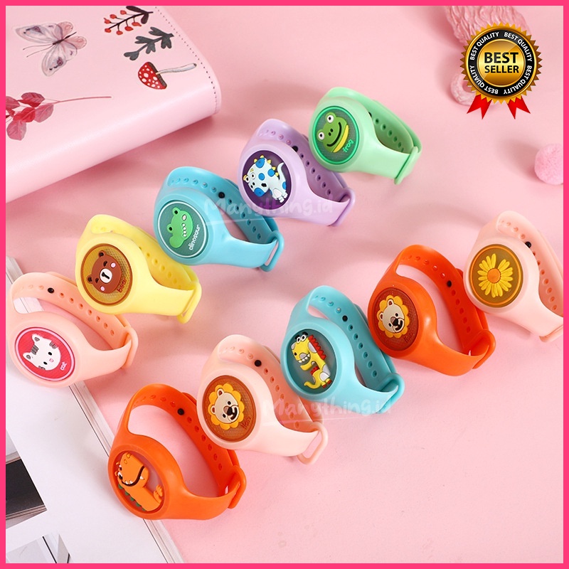 GELANG Anti Nyamuk BAYI / ANAK Gambar Lucu Kartun Untuk Baby dan Anak / JAM anti nyamuk anak