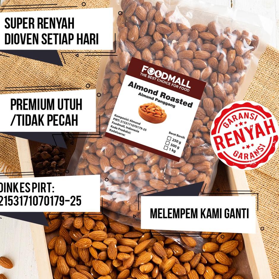 

▲ Almond Roasted 1 kg GRADE A PREMIUM / Almond Panggang ♡