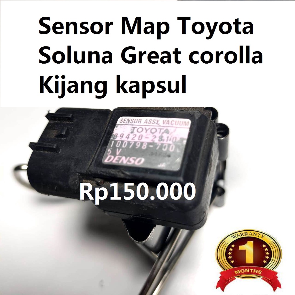 Sensor Map Maf Toyota Soluna Great corolla Kijang kapsul 89420-28100 assy vacum 100798-7000 Denso co