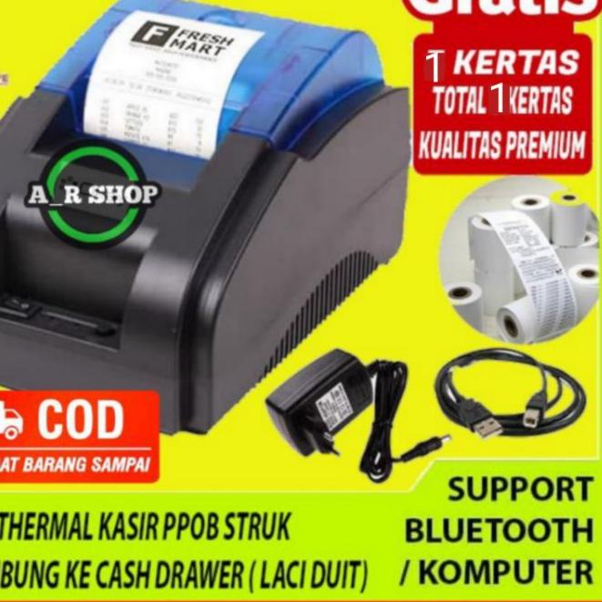 ☪ Printer Blutut Bluetooth mini portable thermal all in one Suport MokaPos Alat Mesin Print Asli Ori