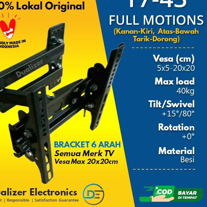 ♜ Bracket TV LED 22 24 28 32 40 43 Inch Swivel TV smart tv android tv digital tv ✧