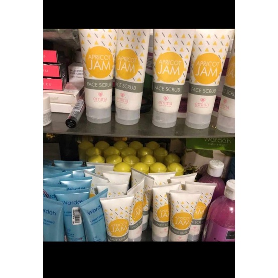 emina face scrub & sabun cuci muka wardah lightening