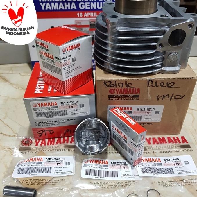 BLOK SEHER BORING PISTON KIT NOUVO MIO SMILE SPORTY ASLI ORI YAMAHA