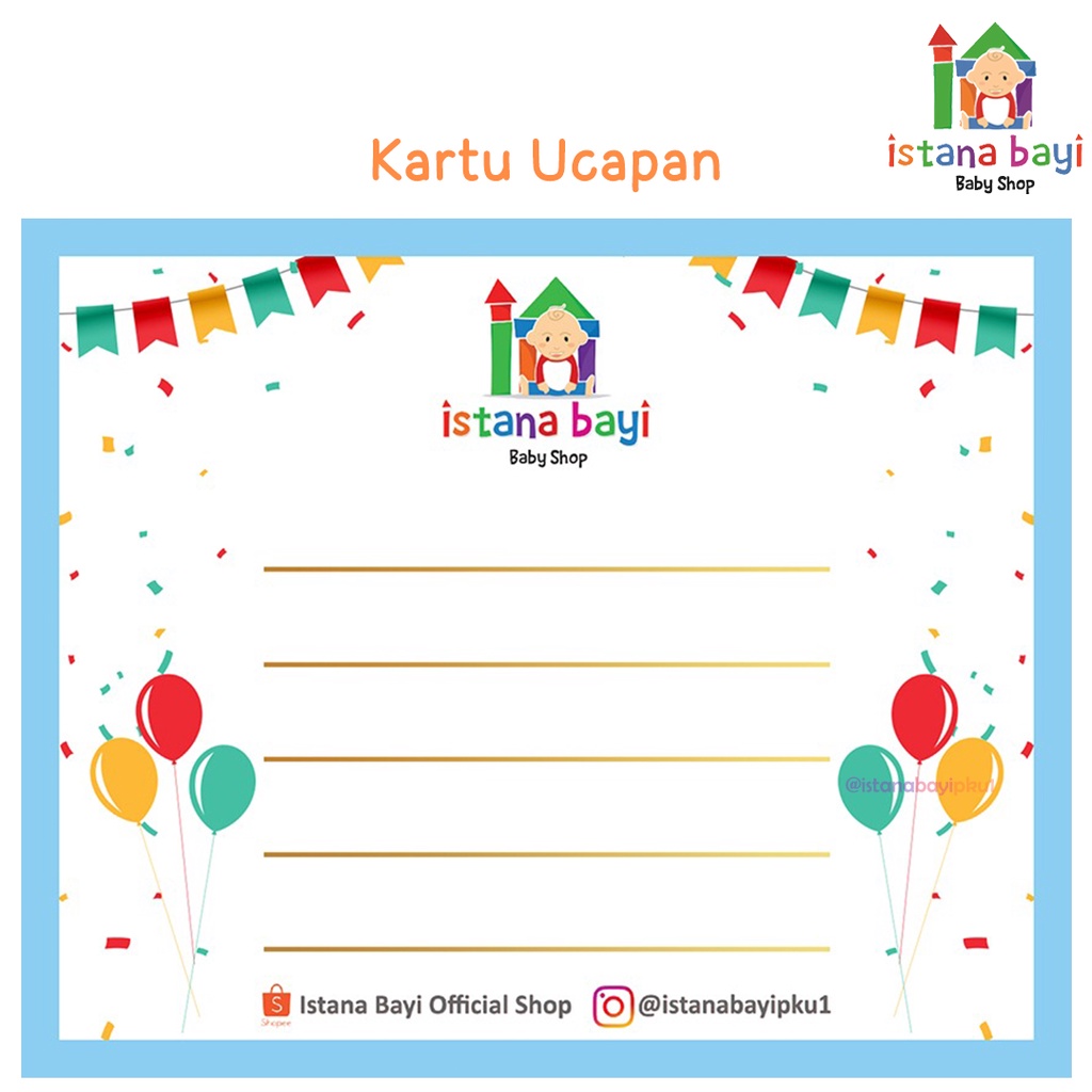 Kartu Ucapan Boy/Girl/Unisex - kartu Ucapan