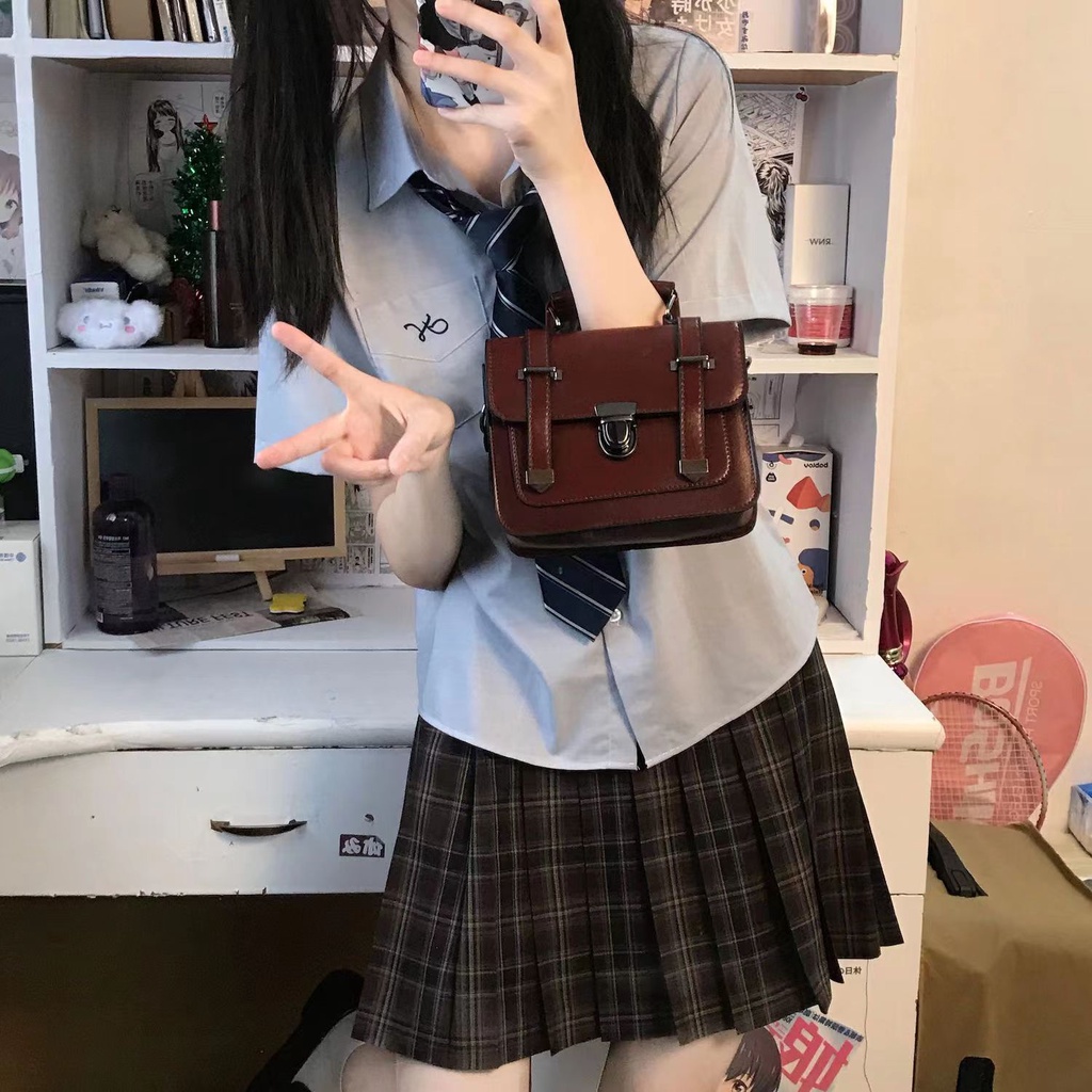 sera skull pain original [Spring Nara] tas seragam jk jepang diagonal cross-portabel dk akademi untuk ransel