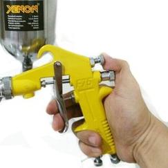 ➬ spray gun murah XENON F75G / spray gun F75 Gravity XENON nozzle 1.5mm tabung atas 400ml F75 G ✱