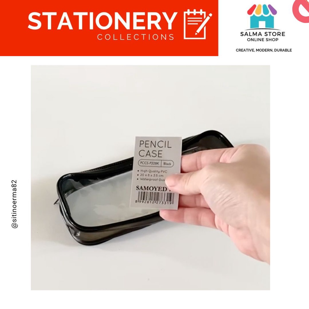

Tempat / Kotak Pensil / Dompet / Pouch PVC Transparan Samoyed PCCS-P22