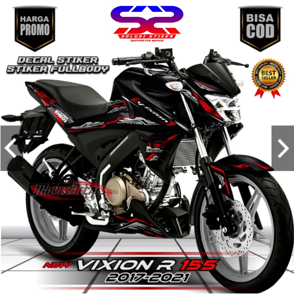 COD STIKER DECAL FULL BODY STIKER NEW  VIXION R 155 MOTIF/MATRIXLANE MERAH