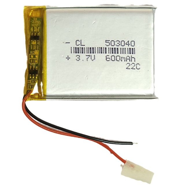 Battery Li-Polymer 3.7V 600mAH 053040 503040