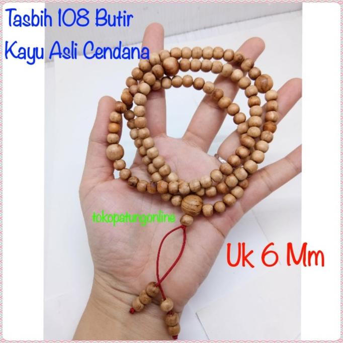 Tasbih Cendana  Kayu 108 Butir 10mm
