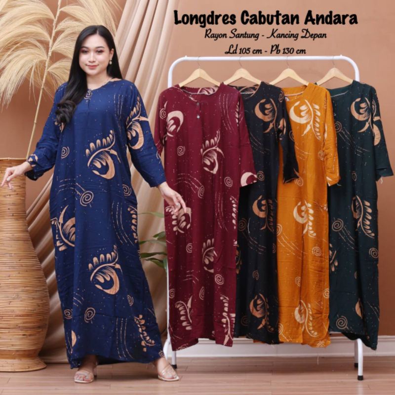 Daster lengan panjang / daster cantik ibu muda kekinian / daster terbaru / daster rumahan