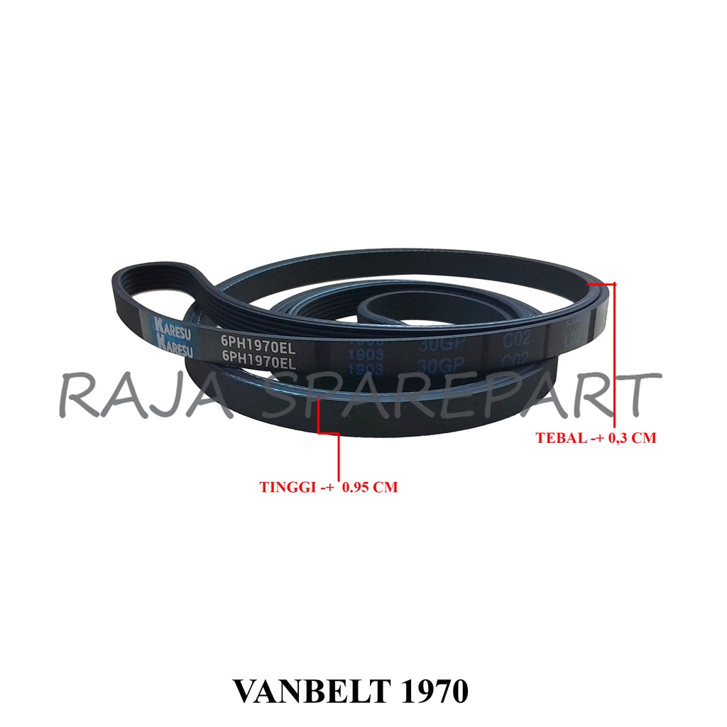 V BELT/FANBELT MESIN CUCI/VANBELT/VAN BELT/LINDEN 1970