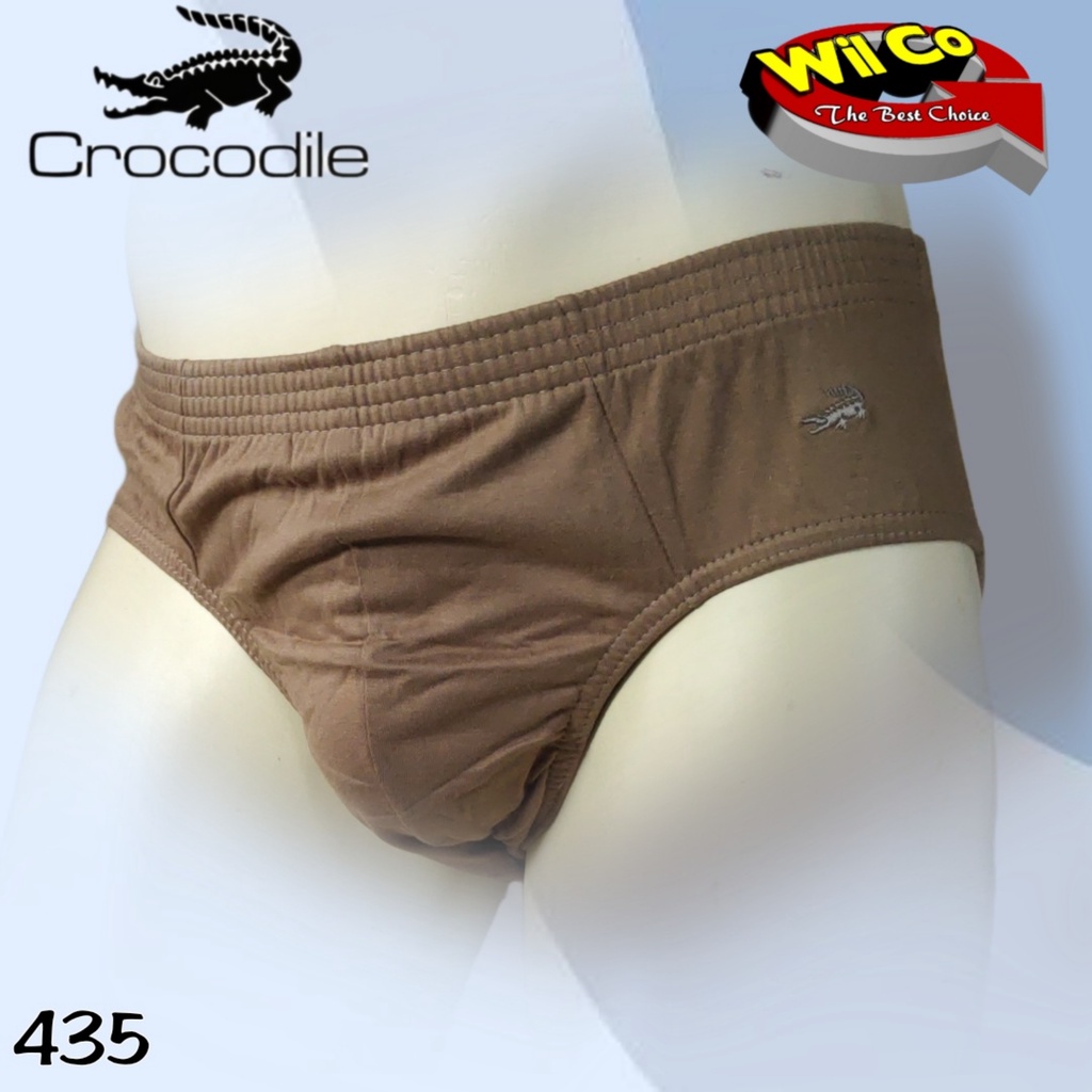 K435T - (DIJUAL PER 1 BOX ISI 3 Pcs) CELANA DALAM PRIA SEGITIGA CROCODILE JUMBO SIZE M - XXXL