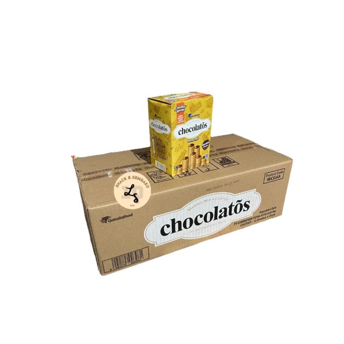 

[1 DUS] Gery Chocolatos Wafer Cokelat Stick 500 Isi 12 Box @24pcs