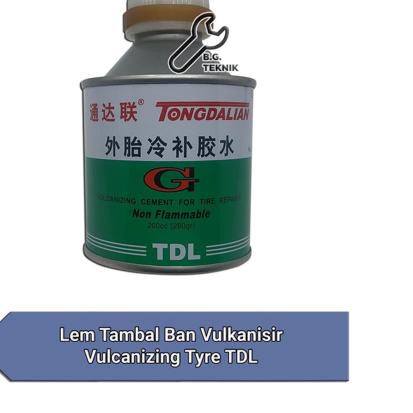 ➲ Lem Tambal Ban untuk Vulkanisir Vulcanizing Tyre TDL 200cc ✻