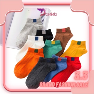 Image of [IMPOR] DOMMO - D2014 Kaos Kaki Pendek Semata Kaki K354 Ankle Cute Short Socks Petak Kotak