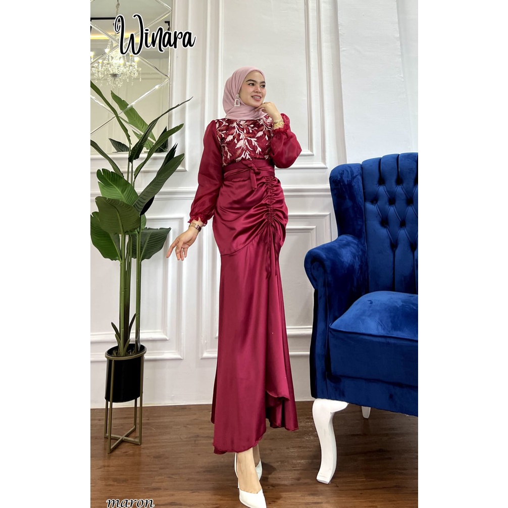 GAMIS PESTA KONDANGAN WINARA SERUT CANTIK ORGANZA